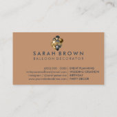 Balloon Decor Boho rustic Visitekaartje (Achterkant)