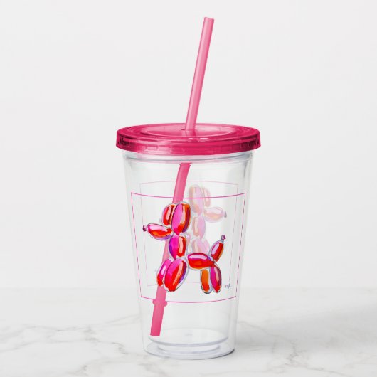 Balloon Dog Acryl Drinkbeker (Achterkant)