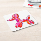 Balloon Dog Kartonnen Onderzetters (Schuin)