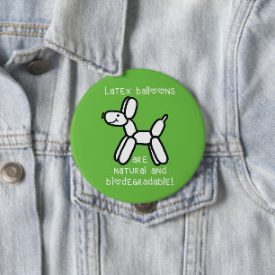 Balloon Dog Latex Balloons zijn natuurlijke Button