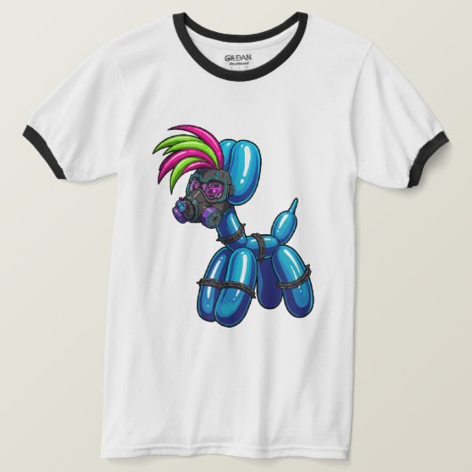 Balloon Dog  Ringer T-Shirt (Design voorkant)