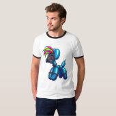 Balloon Dog  Ringer T-Shirt (Voorkant volledig)