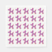 Balloon Dogs Party Paper Borden Servet (Voorkant)