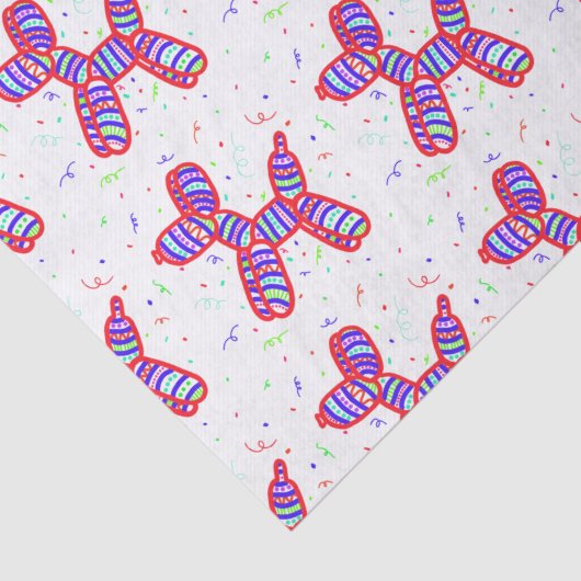 Balloon Dogs Party Tissuepapier (Detail)