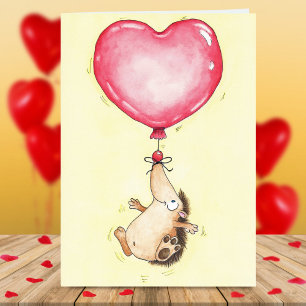 BALLOON Egel wenskaart van Nicole Janes Feestdagen Kaart