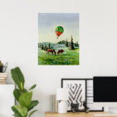 BALLOON EN HOREN VAN SHARON SHARPE POSTER (Thuiskantoor)