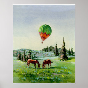 BALLOON EN HOREN VAN SHARON SHARPE POSTER