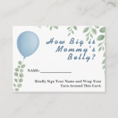 Balloon Eucalyptus How Big Is Mommys Belly Game Informatiekaartje (Voorkant)