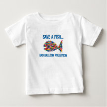 BALLOON FISH T SHIRT FOR BABY OR TODDLER