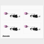 Balloon Girl Rechthoekige Sticker (Vel)
