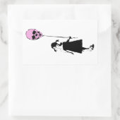 Balloon Girl Rechthoekige Sticker (Tas)