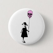 Balloon Girl Ronde Button 5,7 Cm (Voorkant)