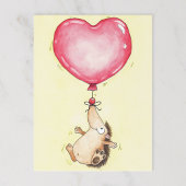 BALLOON HEDGEHOG briefkaart van Nicole Janes