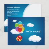 Balloon House - briefkaart voor aankondiging van n (Voorkant / Achterkant)