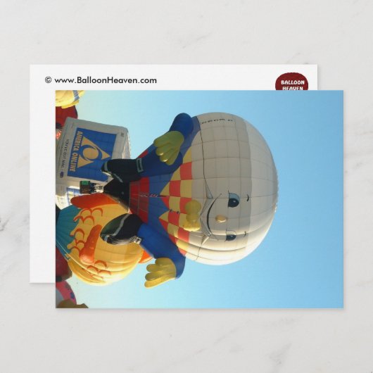 Balloon Humpty Dumpty Briefkaart (Voorkant / Achterkant)