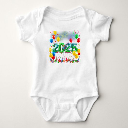 "Balloon Party 2025" T-shirt voor peuters (Voorkant)