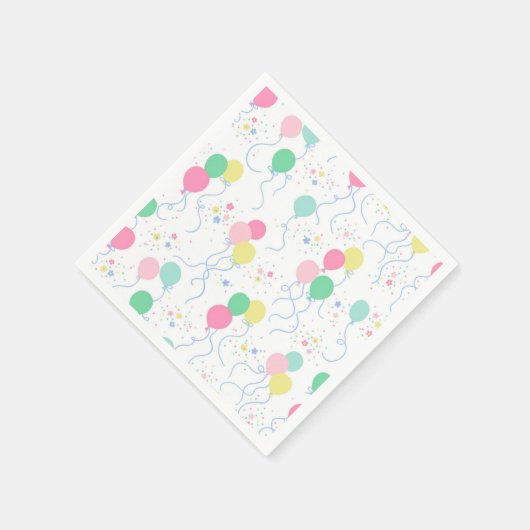 Balloon Party Cocktail servetten (Hoek)