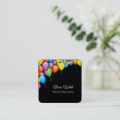 Balloon Party Decor Premium Vierkante Visitekaartje (Staand voorkant)