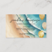 Balloon Party Planner Ocean Beach Zee Visitekaartje (Achterkant)