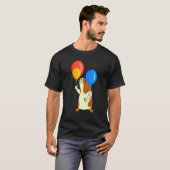 Balloon Pig Graphic Guinea Pig Owner Pet Cavy Anim T-shirt (Voorkant volledig)