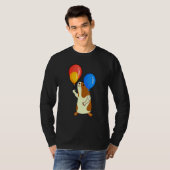 Balloon Pig Graphic Guinea Pig Owner Pet Cavy Anim T-shirt (Voorkant volledig)