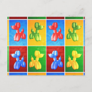 Balloon Poodle Briefkaart