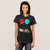 Balloon Sloth en Pug Essential T-Shirt 328 (Voorkant volledig)