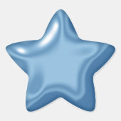 Balloon Star Blue Sticker (Voorkant)