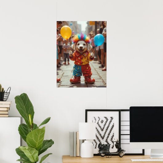 Balloon Twisting Boop: Joy on Paws Poster (Thuiskantoor)