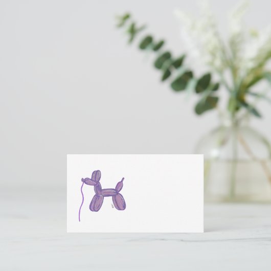 BALLOON VISITEKAARTJE (Staand voorkant)