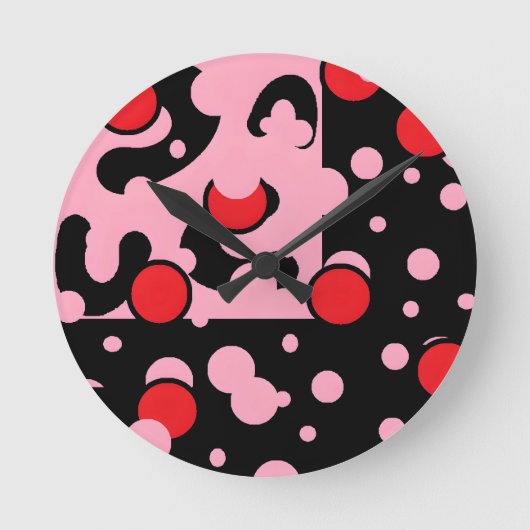Balloon Wolken Groep Ronde Klok (Voorkant)