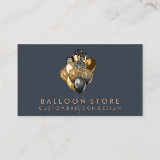 Balloondecoratie Boho rustiek Visitekaartje (Voorkant)