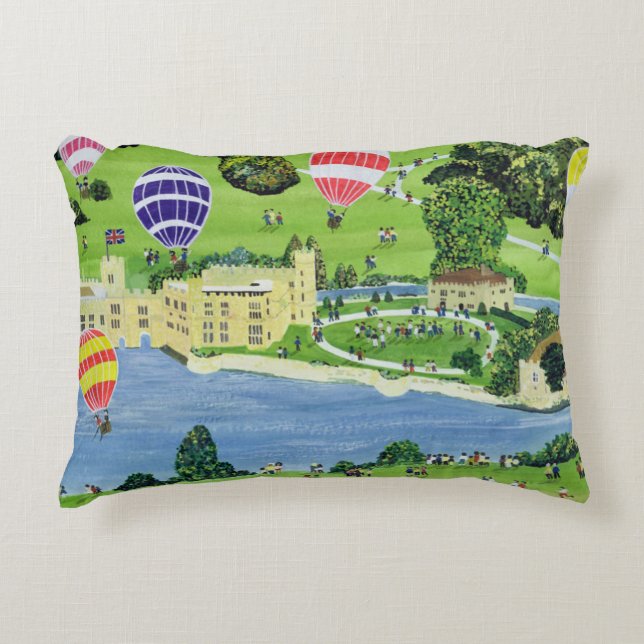 Ballooning bij het kasteel van Leeds Accent Kussen (Voorkant)