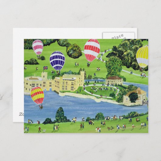 Ballooning bij het kasteel van Leeds Briefkaart (Voorkant / Achterkant)