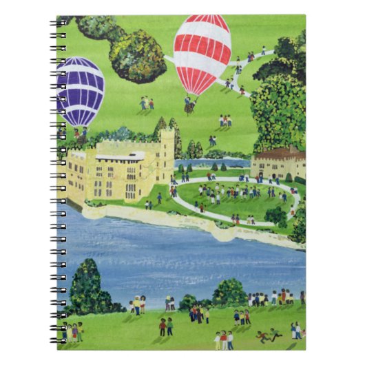 Ballooning bij het kasteel van Leeds Notitieboek (Voorkant)