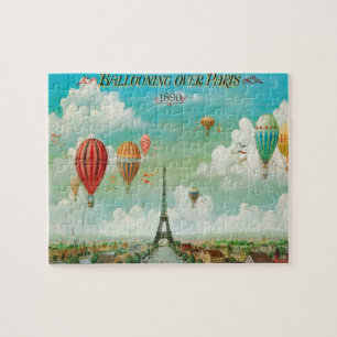 Ballooning boven Illustratie kunstschildering Pari Legpuzzel