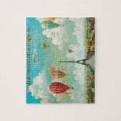 Ballooning boven Illustratie kunstschildering Pari Legpuzzel (Verticaal)