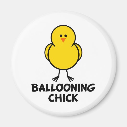Ballooning Chick Magneet (Voorkant)