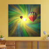 Ballooning in Fantasy Vortex Wrapped Canvas Afdruk (Insitu (Woonkamer))