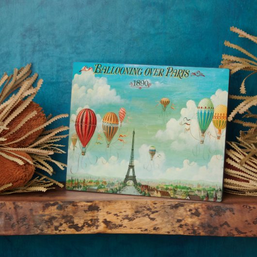 Ballooning over kunstreizen in Parijs Fotoplaat (Zijkant)