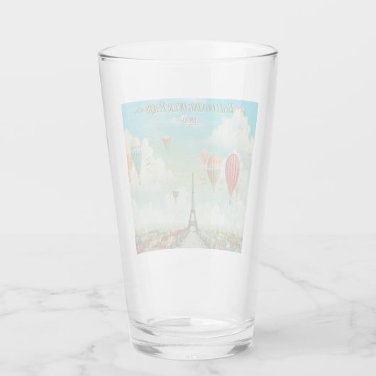 Ballooning over kunstreizen in Parijs Glas (Achterkant)