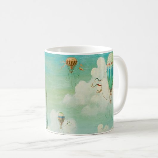 Ballooning over kunstreizen in Parijs Koffiemok (Voorkant rechts)