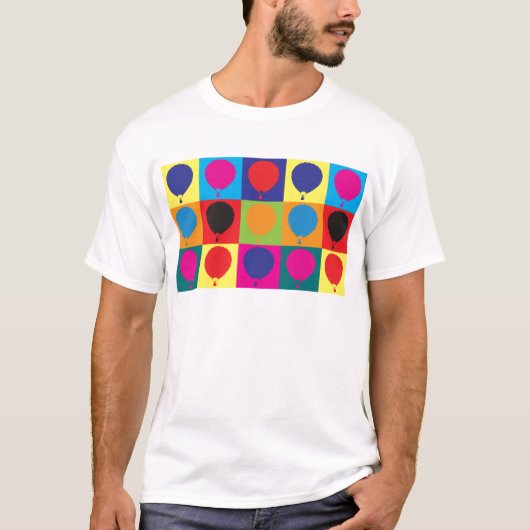 Ballooning Pop Art T-shirt (Voorkant)