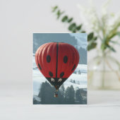 ballooning with lady bug briefkaart (Staand voorkant)