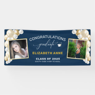 Balloons 2 Photos Blue Congratulations Graduate  Spandoek