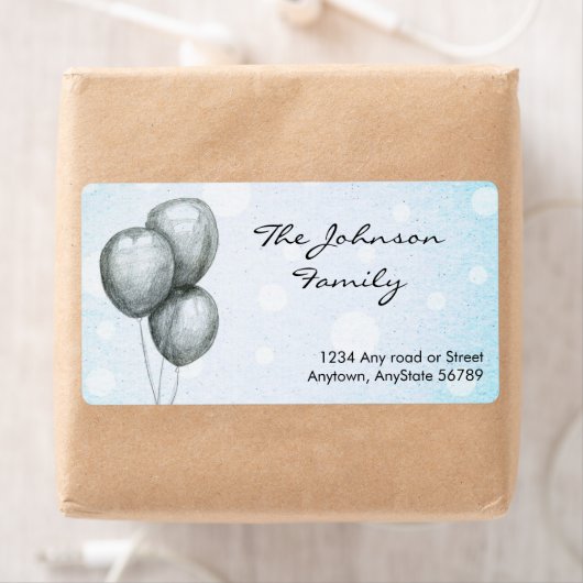 Balloons Adres Etiket (Insitu)