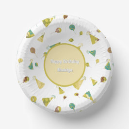 Balloons and Party Hats Silhouette Pattern Papieren Kommen