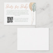Balloons Baby shower Book Card Notitiekaartje (Voorkant / Achterkant)