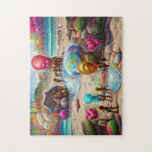 Balloons Beach Welkom Thuis Legpuzzel (Verticaal)