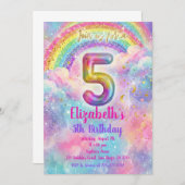 Balloons Birthday 5th Birthday  Kaart (Voorkant / Achterkant)